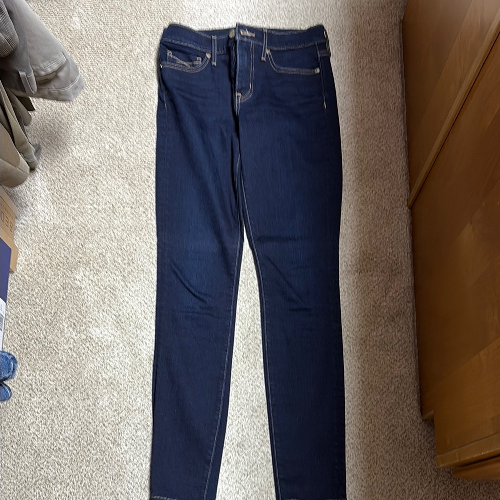 Blue Skinny Jeans with Rich Indigo Hue